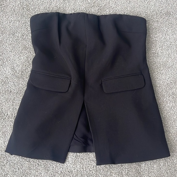 Le' AL.X Coordinating Strapless Pocketed Suit Top - Picture 8 of 9